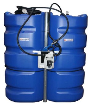 ADS1 / ADS2 – CUVE DE STOCKAGE PEHD INTERIEURE SIMPLE PAROI ADBLUE EQUIPEE – GROUPE DE DISTRIBUTION 35L/MIN