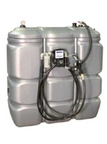 CUVE DE STOCKAGE INTERIEURE DOUBLE PAROI PEHD EQUIPEE GROUPE DE DISTRIBUTION 56L/MIN